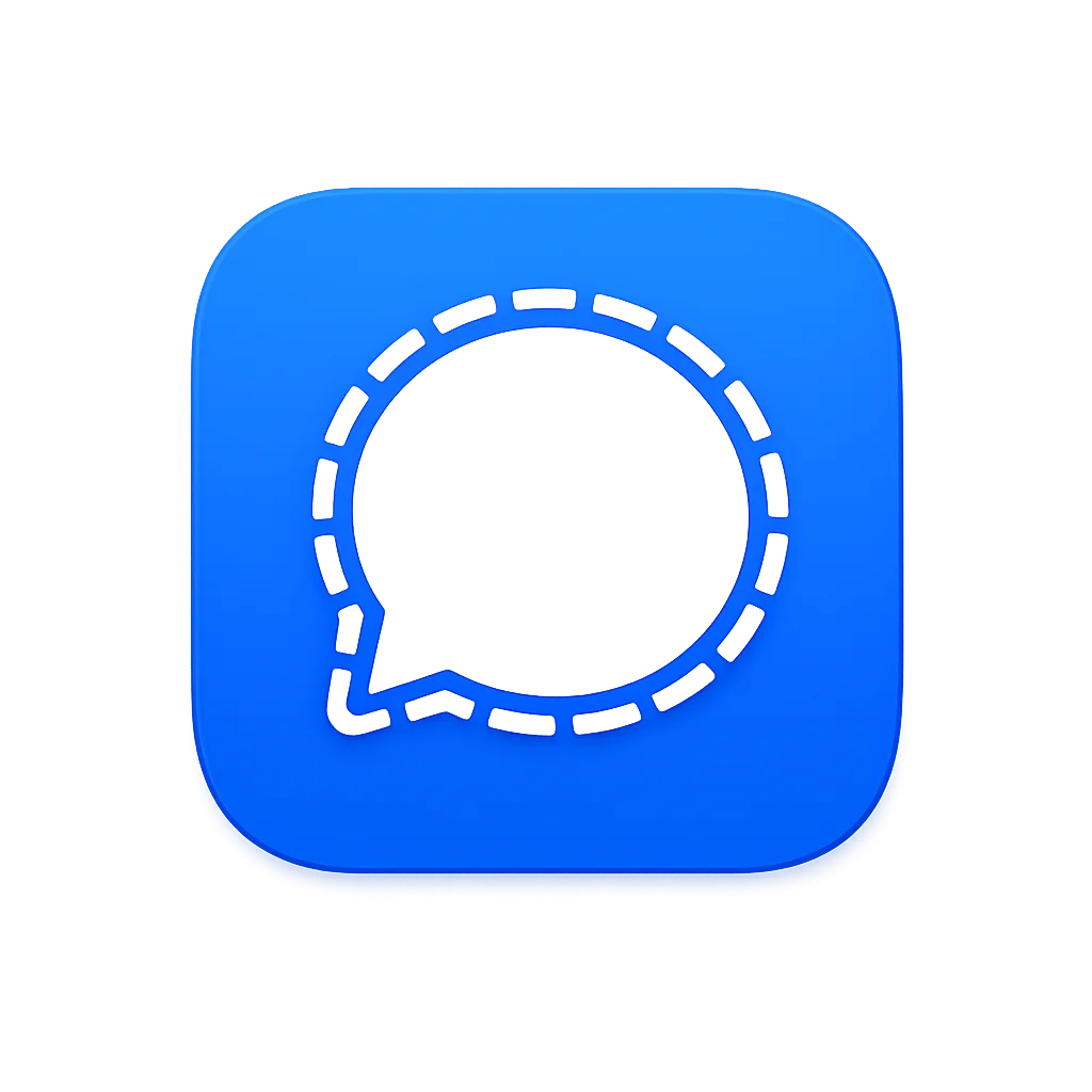 Przekierowuje do aplikacji Signal.